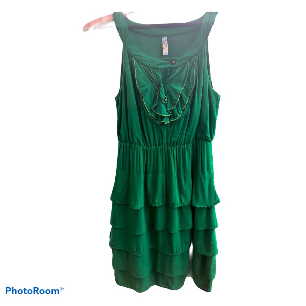 Anthropologie by Maeve Kelly green dress